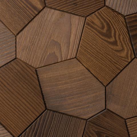 EmotionWood Hexagon Thermo-Ash Brushed