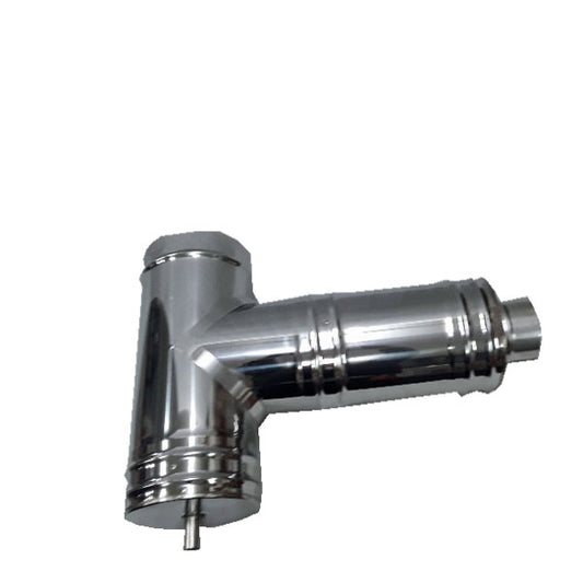 Extended Stainless "T" for Insulated Chimney