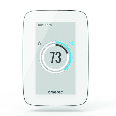 "Amerec A60 Sauna Heater Control panel with temperature settings and timer"