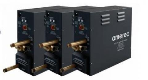 Amerec AK36 36kW trio-generator system for steam rooms up to 1500 ACF, durable and efficient.