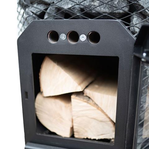 Cozy Heat O Thru-Wall Sauna Stove